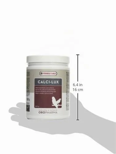 VERSELE-LAGA - Oropharma Calci-Lux - Calcio per Uccelli - per Rafforzare Scheletro e Guscio d'Uovo - Formato Idrosolubile - 500g - immagine 3