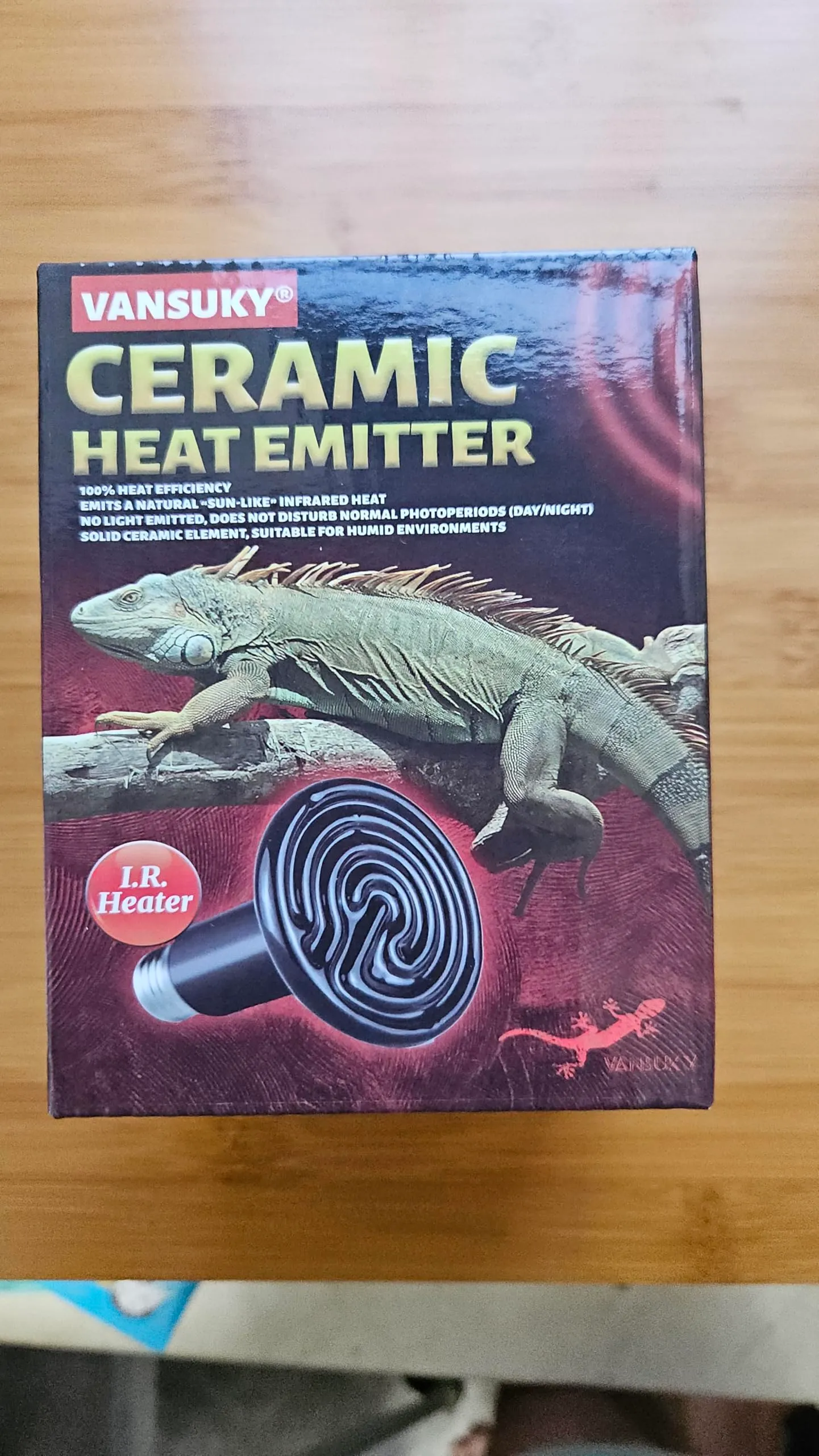 VANSUKY Lampada Riscaldante in Ceramica da 150W per Rettili-Riscaldatore per Terrario per Lucertole, Dragoni Barbuti, Serpenti e Altri Rettili-Nessuna Emissione di Luce-Attacco E27-220V - immagine 2