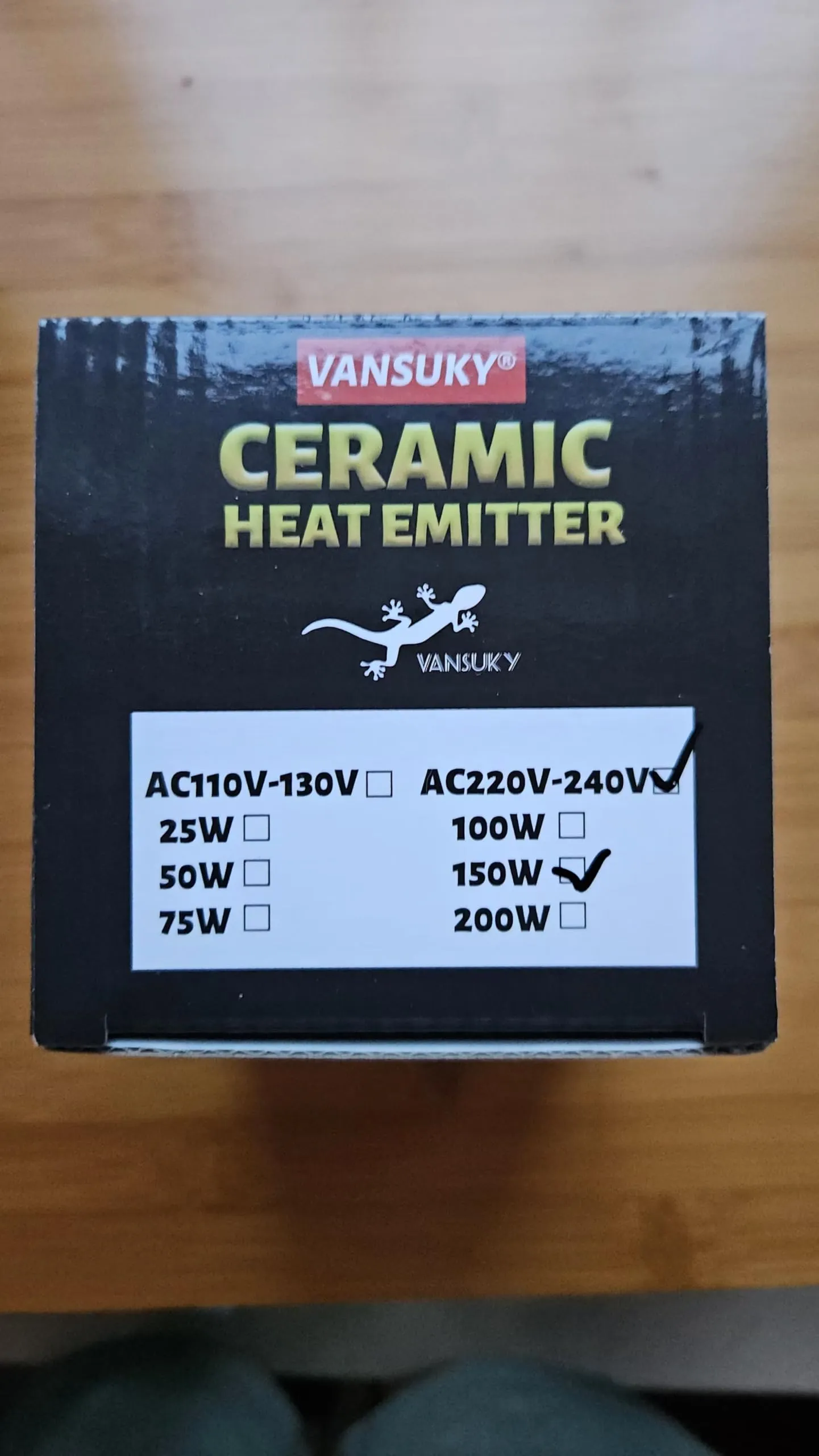 VANSUKY Lampada Riscaldante in Ceramica da 150W per Rettili-Riscaldatore per Terrario per Lucertole, Dragoni Barbuti, Serpenti e Altri Rettili-Nessuna Emissione di Luce-Attacco E27-220V - immagine 4