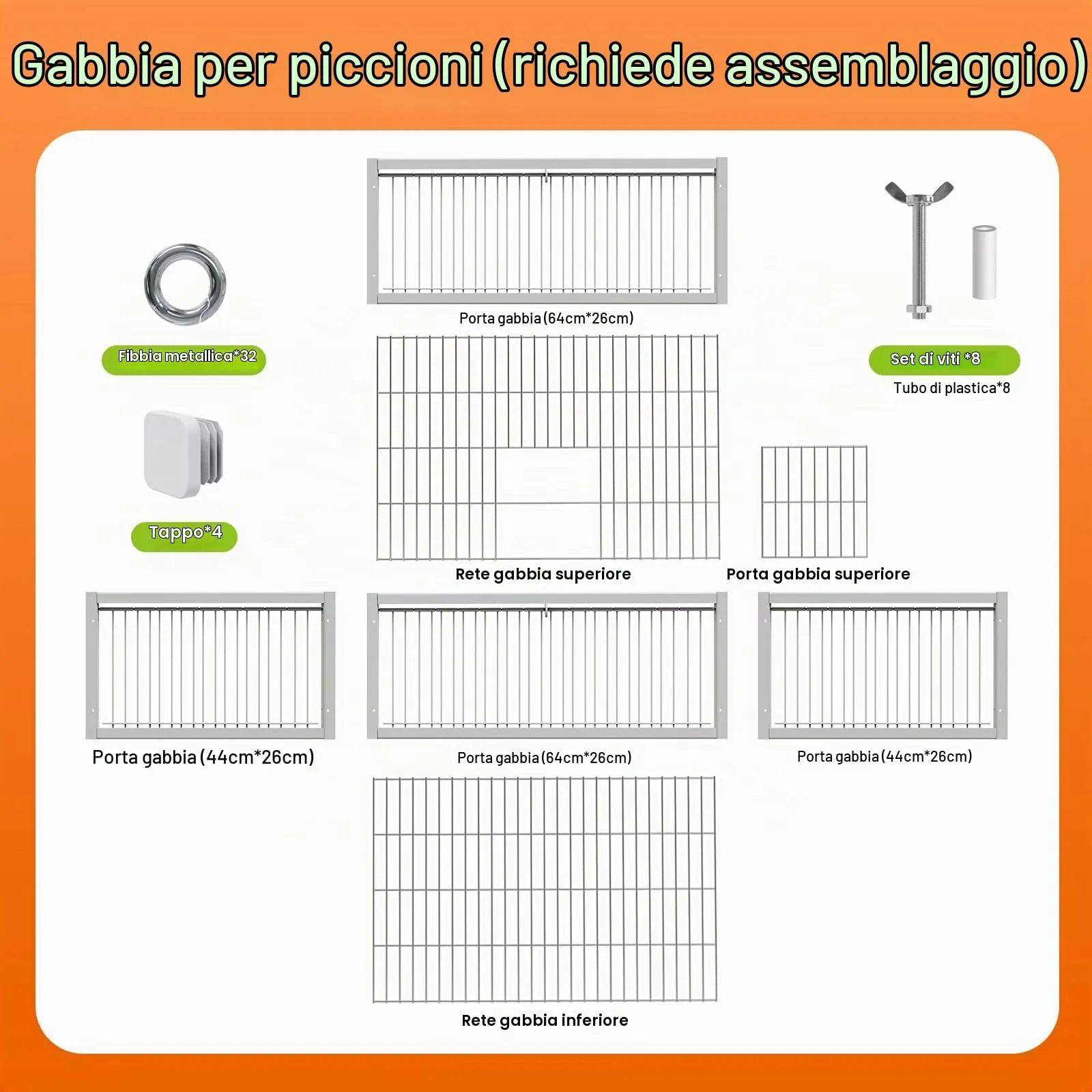 MOGOULUA Gabbia per piccioni, 60 cm, con lucernario aperto superiore, gabbia per uccelli di piccioni, piccioni, piccioni, piccioni, quaglie (bianco) - immagine 9