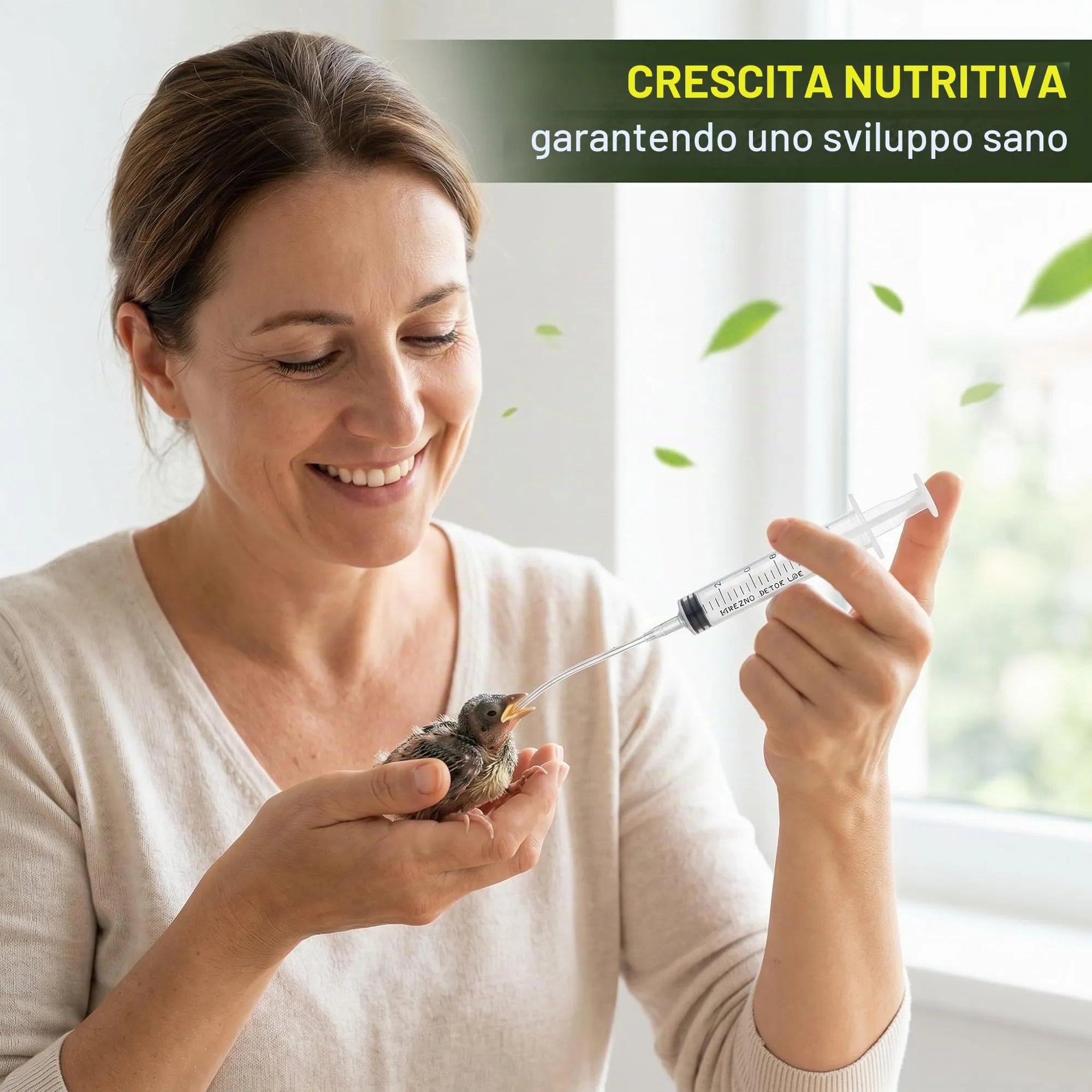 DBCEJF Kit Alimentazione per Uccelli e Piccioni, Siringa da 10 ml con 10 Tubicini Flessibili da 15 cm, Mangiatoia Manuale per Svezzamento di Pappagalli, Inseparabili e Tartarughe, Accessori Volatili - immagine 3