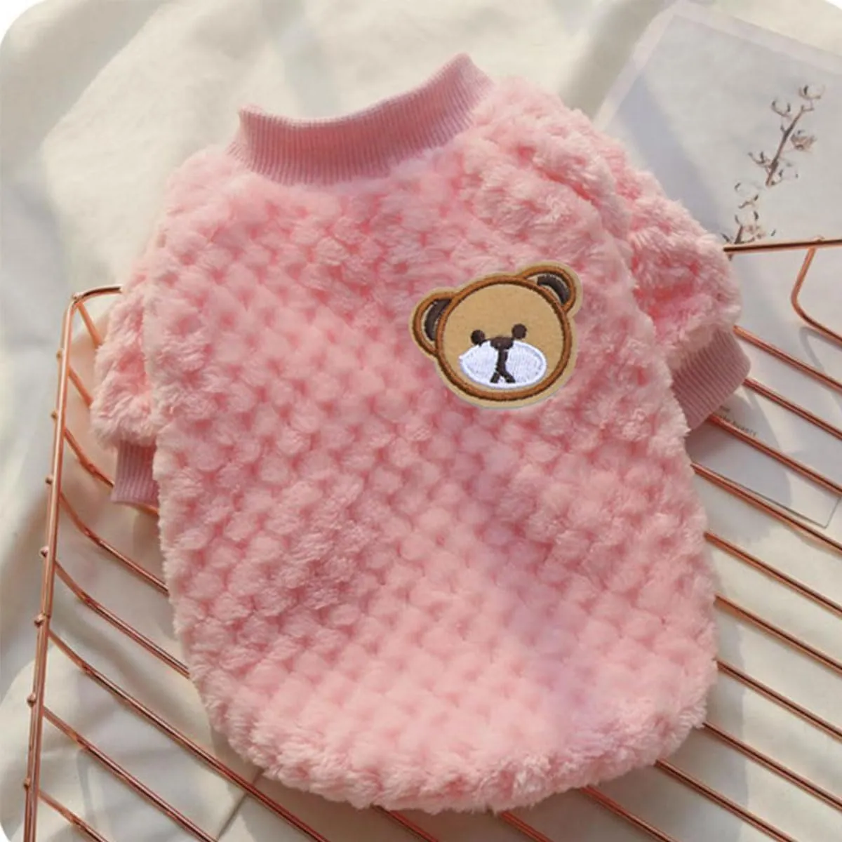 Maglioncino Cane, Caldo Maglioncino Per Cani, Maglione Per Cane, Maglione per Animali Domestici, Maglione Dolcevita per Cani, Maglione a Caldo Pullover Outwear Cappotti Freddi per Cani Gatti,rosa - immagine 7
