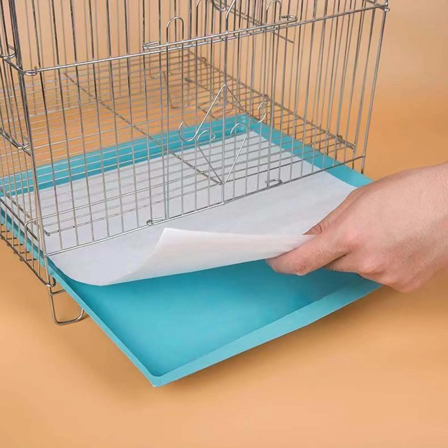 Allazone 100 Fogli di Carta per Gabbie per Uccelli, Fogli in Tessuto non Tessuto per Gabbie per Uccelli, Pretagliati e Assorbenti per Animali Domestici (25 x 35cm) - immagine 6