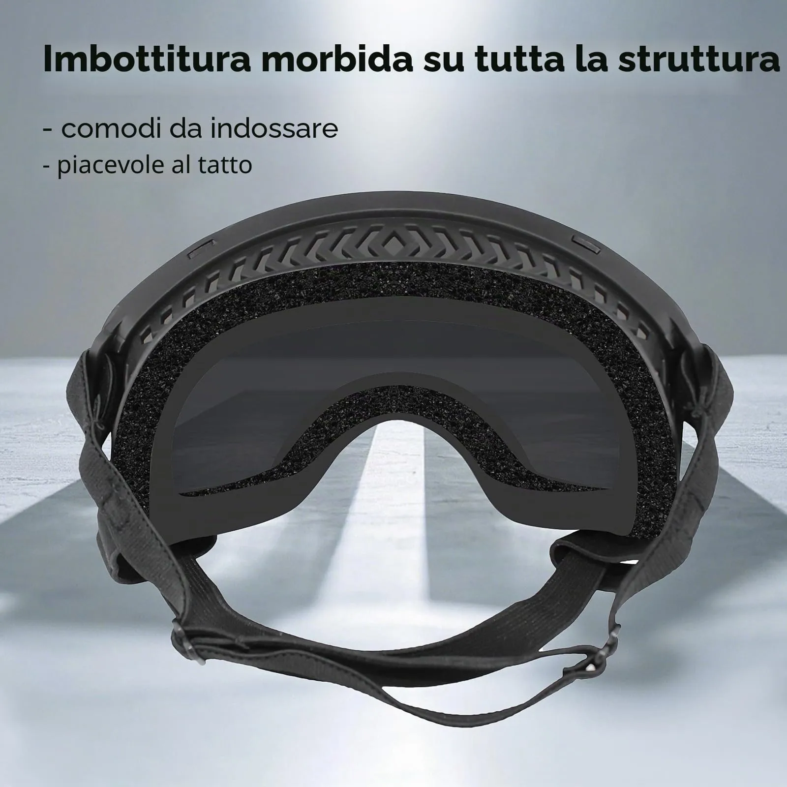 NAMSAN Occhiali per cani con ampio campo visivo, occhiali da sole con protezione UV per cani di taglia grande, occhiali di sicurezza per la protezione degli occhi del cane con cinturino regolabile e - immagine 5