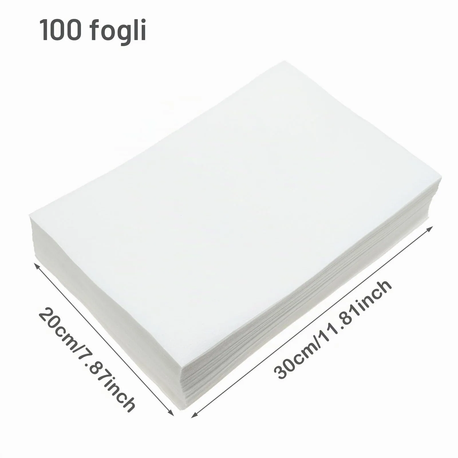 Allazone 100 Fogli in Tessuto non Tessuto per Gabbie per Uccelli, Fogli di Carta per Gabbie per Uccelli, Pretagliati e Assorbenti per Animali Domestici, 20 x 30cm - immagine 2