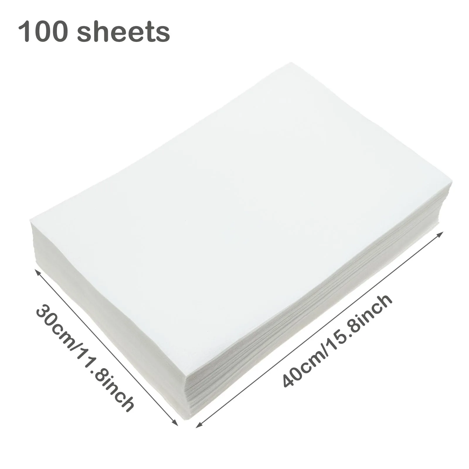 Allazone 100 Fogli in Tessuto non Tessuto per Gabbie per Uccelli, Fogli di Carta per Gabbie per Uccelli, Pretagliati e Assorbenti per Animali Domestici, 30 x 40cm - immagine 2