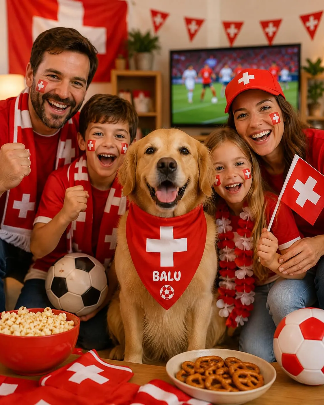 Bandana Personalizzata per Cane con Nome – Foulard per Cani Personalizzabile con Testo e Simbolo – Lavabile – Prodotto e Personalizzato in Europa (Svizzera, S) - immagine 4