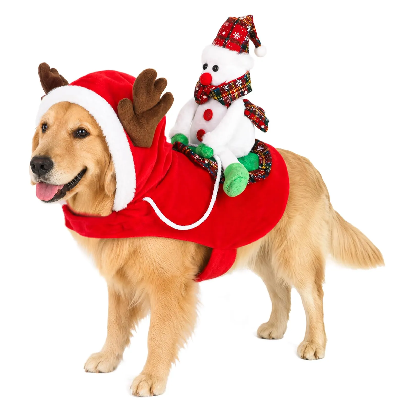 QKURT Abito Natalizio per Cani, Costumi Di Natale Per Cani - immagine 1