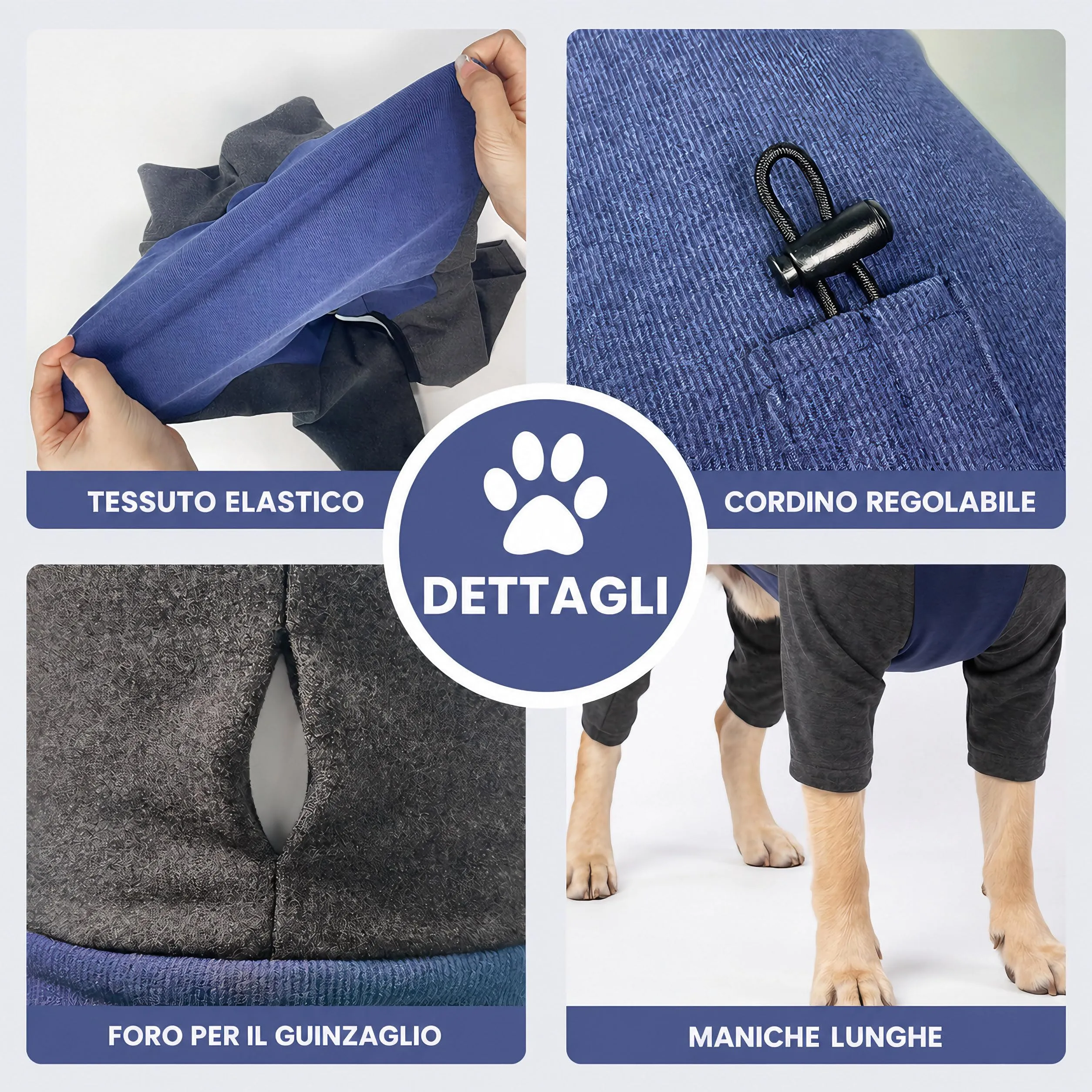 Cappotto Cane Invernale Cappottino per Cani Maglione Giacca Caldo - immagine 2