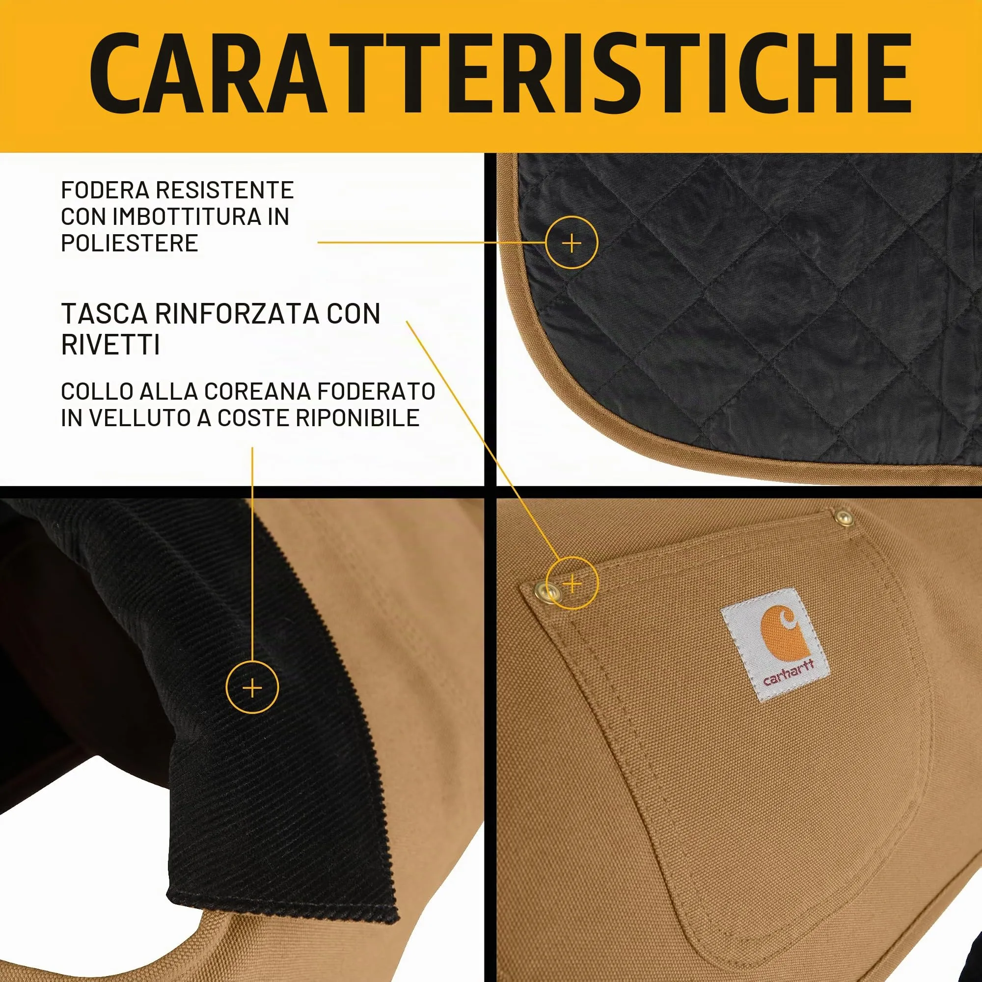 Carhartt Cappotto Chore, Marrone Carhartt, S - immagine 3
