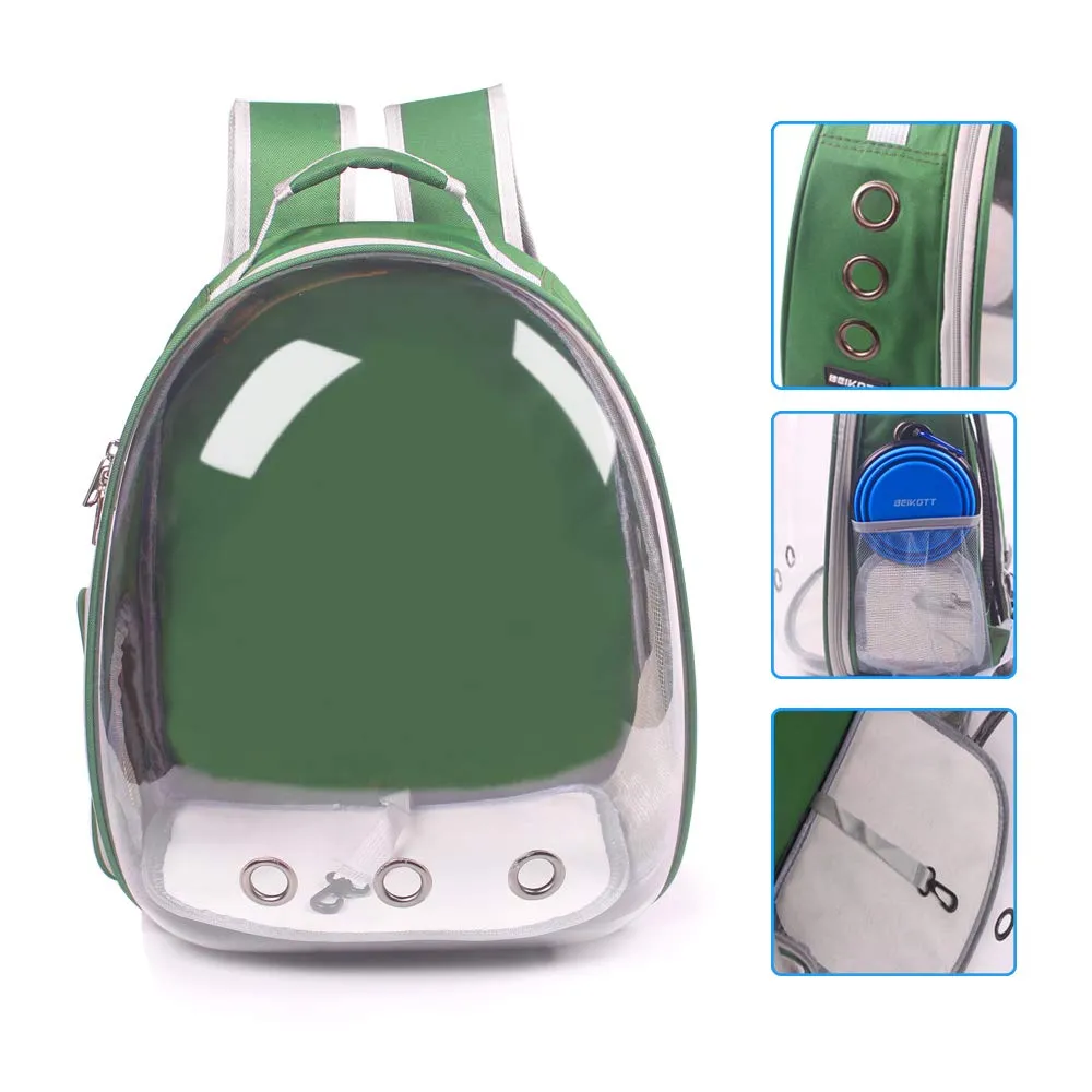 BEIKOTT Aukor Zaino per animali domestici, Capsule-GR, Durevole, Ecologico, Spazioso, per Gatti, Taglia Piccola, Moderno, per Viaggi in aereo con animali domestici - immagine 3