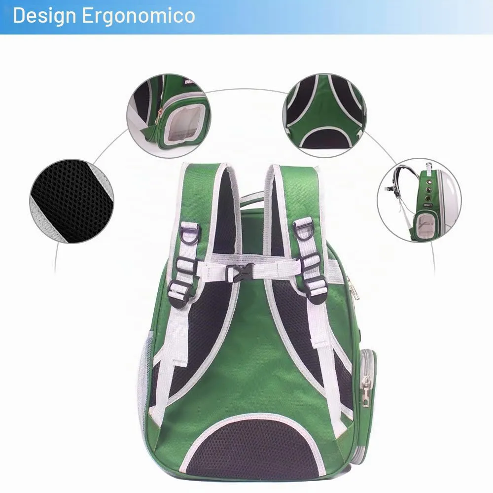 BEIKOTT Aukor Zaino per animali domestici, Capsule-GR, Durevole, Ecologico, Spazioso, per Gatti, Taglia Piccola, Moderno, per Viaggi in aereo con animali domestici - immagine 4