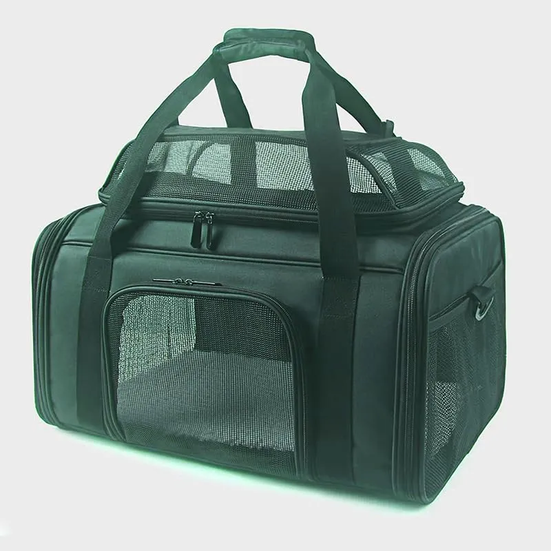 BEIKOTT Zaino per gatti e cani, zaino per animali domestici, per piccoli gatti, cuccioli, cani, coniglietti, approvato dalle compagnie aeree, zaino trasparente per viaggi, escursionismo e uso - immagine 1