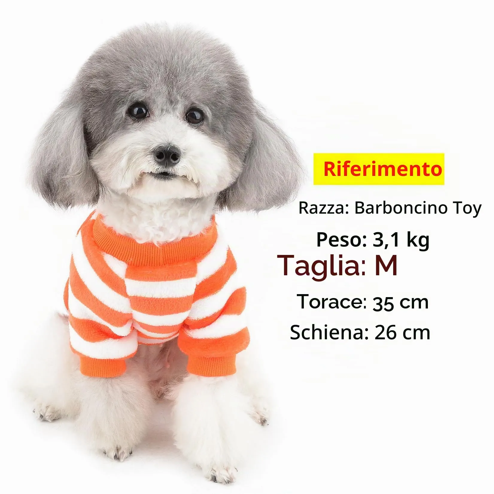 ZUNEA Maglione Invernale per Cani Piccola Taglia Cappottino in pile Caldo per Cuccioli Giacca Righe Morbida Velluto Chihuahua Gatti Giubbotti Abbigliamento Cani Ragazze Ragazzi Vestiti Arancione M - immagine 3
