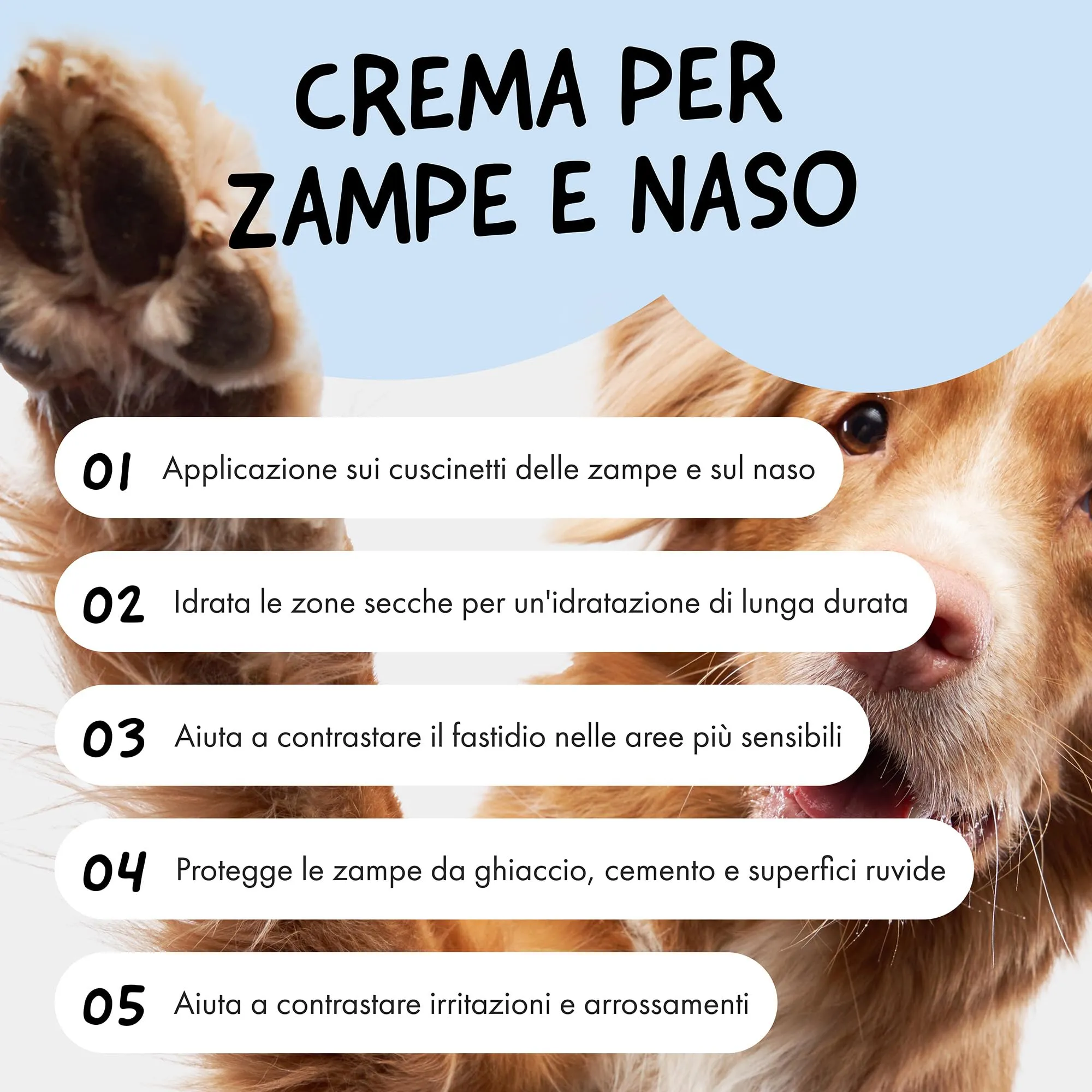 Belly Crema Polpastrelli Cane, 100% Naturale, Protezione Asfalto Caldo, 50g - immagine 2