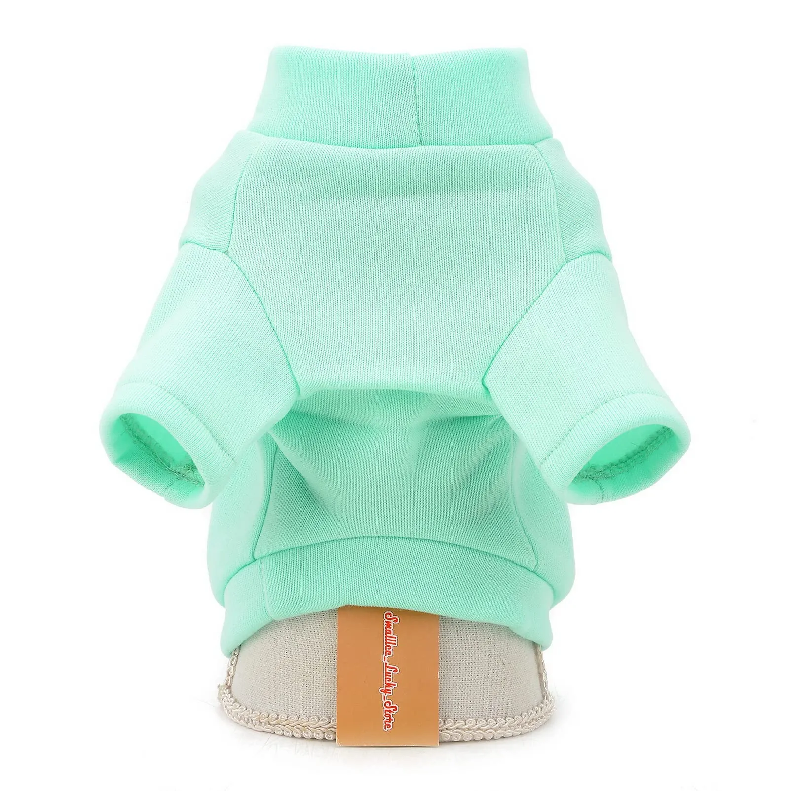 SMALLLEE_LUCKY_STORE Simpatico cartone animato cucciolo felpa in pile pullover maglioni per cani di piccola taglia media gatto Yorkie Chihuahua gattino caldo autunno inverno vestiti, Verde, S - immagine 7