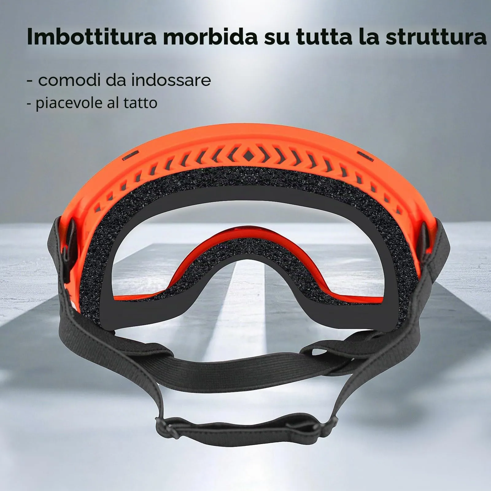 NAMSAN Occhiali da Sole per Cani Protezione UV Occhiali da Sole per Animali Domestici Fascia Regolabile e Cuscinetti di Schiuma Proteg Gono GliOcchi per Cani di Grossa Taglia - Arancio - immagine 5