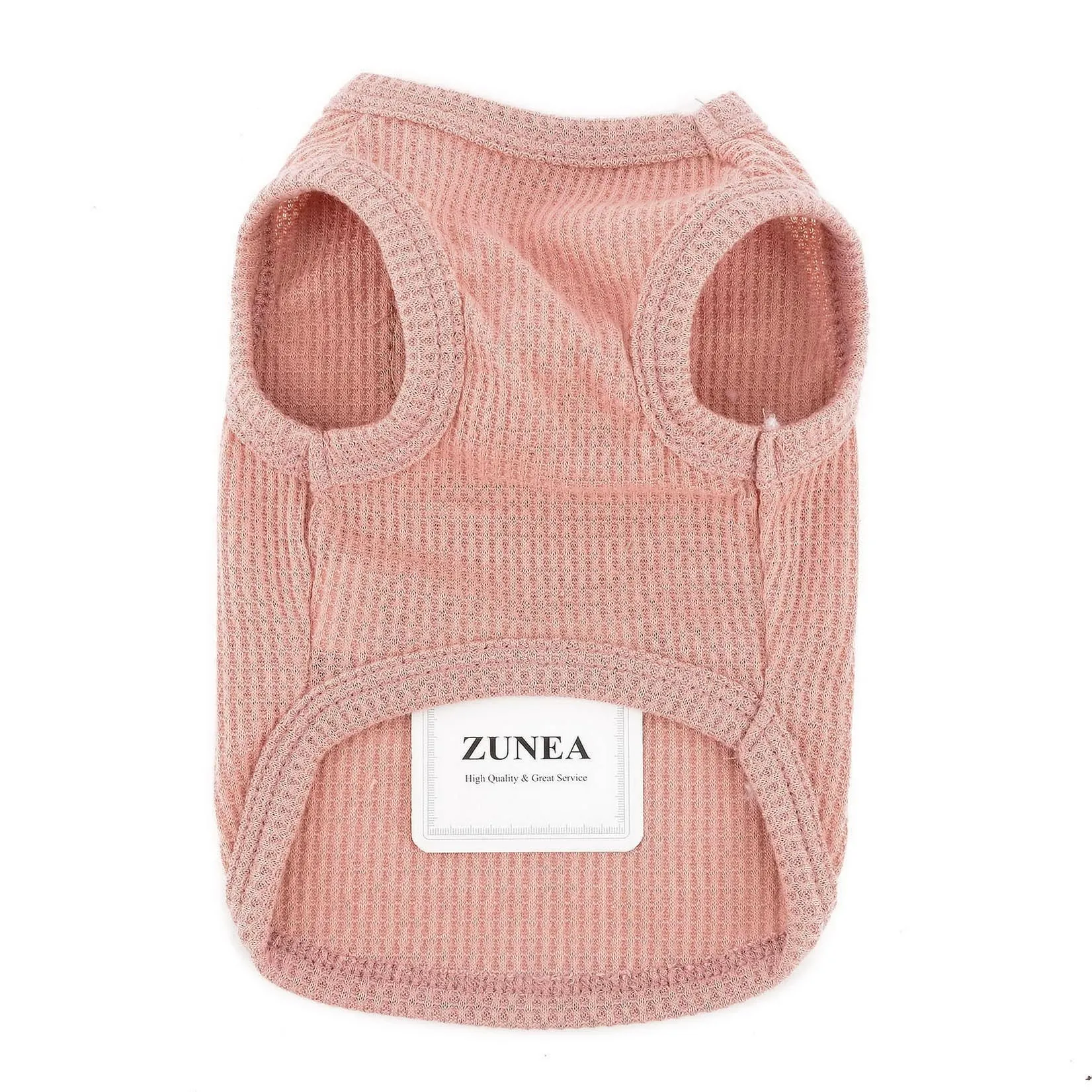 Zunea Camicie per cani di piccola taglia Gilet estivo Pet T-Shirt Cucciolo Ragazza Ragazzo Vestiti Morbido Traspirante Basic Tee Shirt Elastico Senza Maniche Canottiera Doggie Chihuahua Cat Felpa - immagine 5