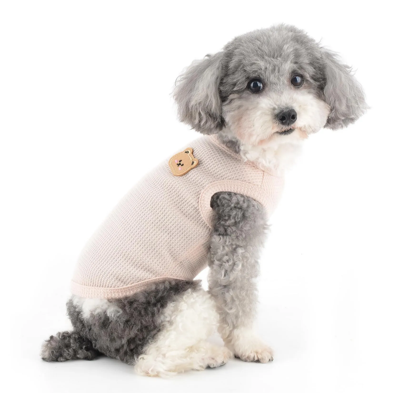 Zunea - Maglietta per cani di taglia piccola, in cotone morbido e traspirante, estiva, senza maniche, per cani, top basic per cani, grazioso, per cani femmina, maschio, basic, Chihuahua, Yorkie, gatto - immagine 8