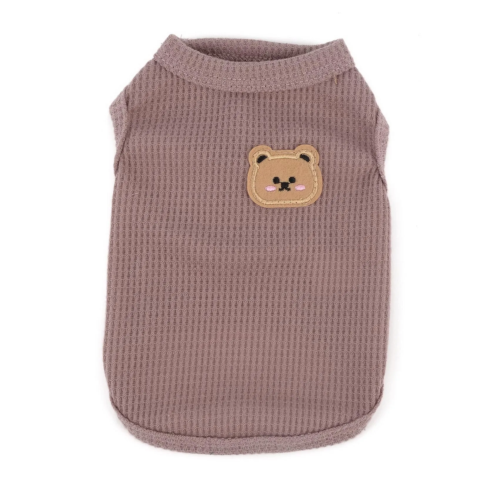 Zunea Camicie per cani di piccola taglia gilet estivo per animali domestici t-shirt cucciolo ragazza ragazzo vestiti morbidi traspiranti t-shirt base elasticizzata senza maniche canotta per cani - immagine 5