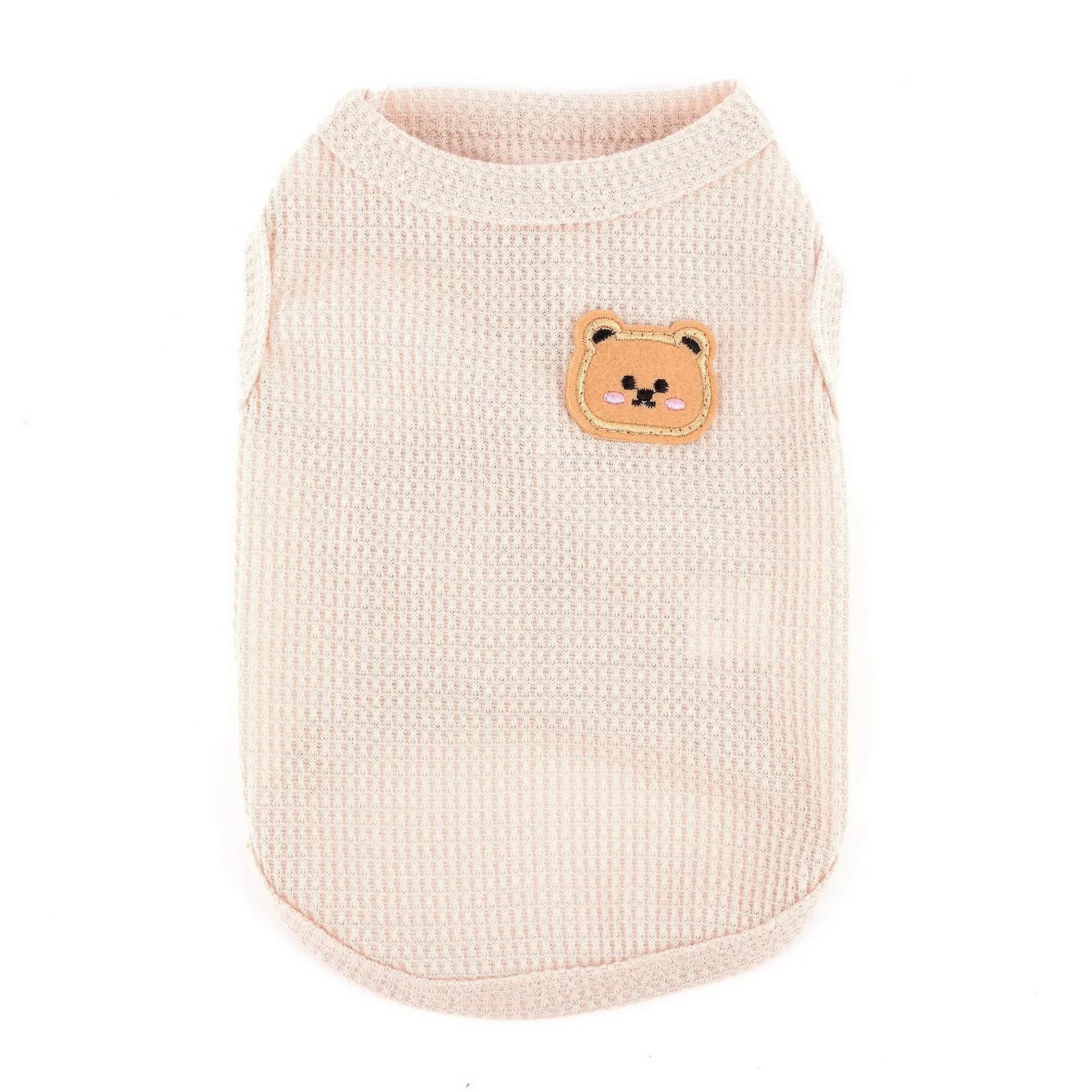 Zunea Camicie per cani di piccola taglia gilet estivo per animali domestici t-shirt cucciolo ragazza ragazzo vestiti morbidi traspiranti t-shirt base elasticizzata senza maniche canotta per cani - immagine 5