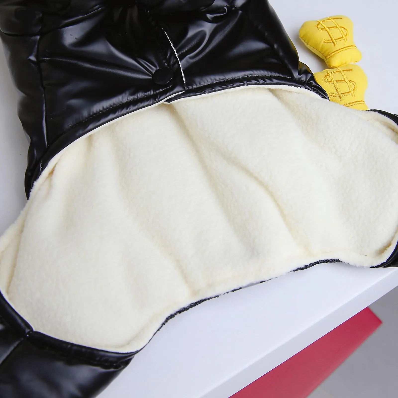 Izefia Cappotto del Cane Antivento Giacca Fredda 4 Gambe Tuta Calda Invernale Vestiti Spessi Della Neve Cotone Cappotto del Cane per Il Piccolo Gatto Medio - immagine 8