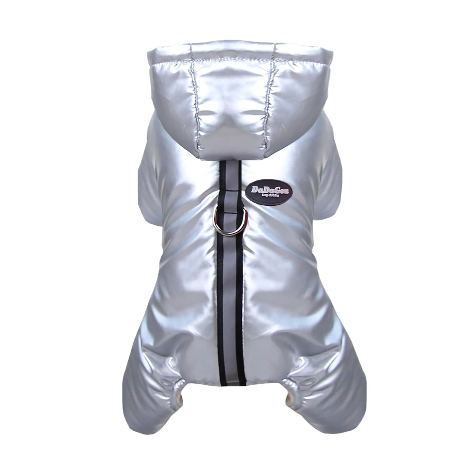 Izefia Cappotto del Cane Antivento Giacca Fredda 4 Gambe Tuta Calda Invernale Vestiti Spessi Della Neve Cotone Cappotto del Cane per Il Piccolo Gatto Medio - immagine 1