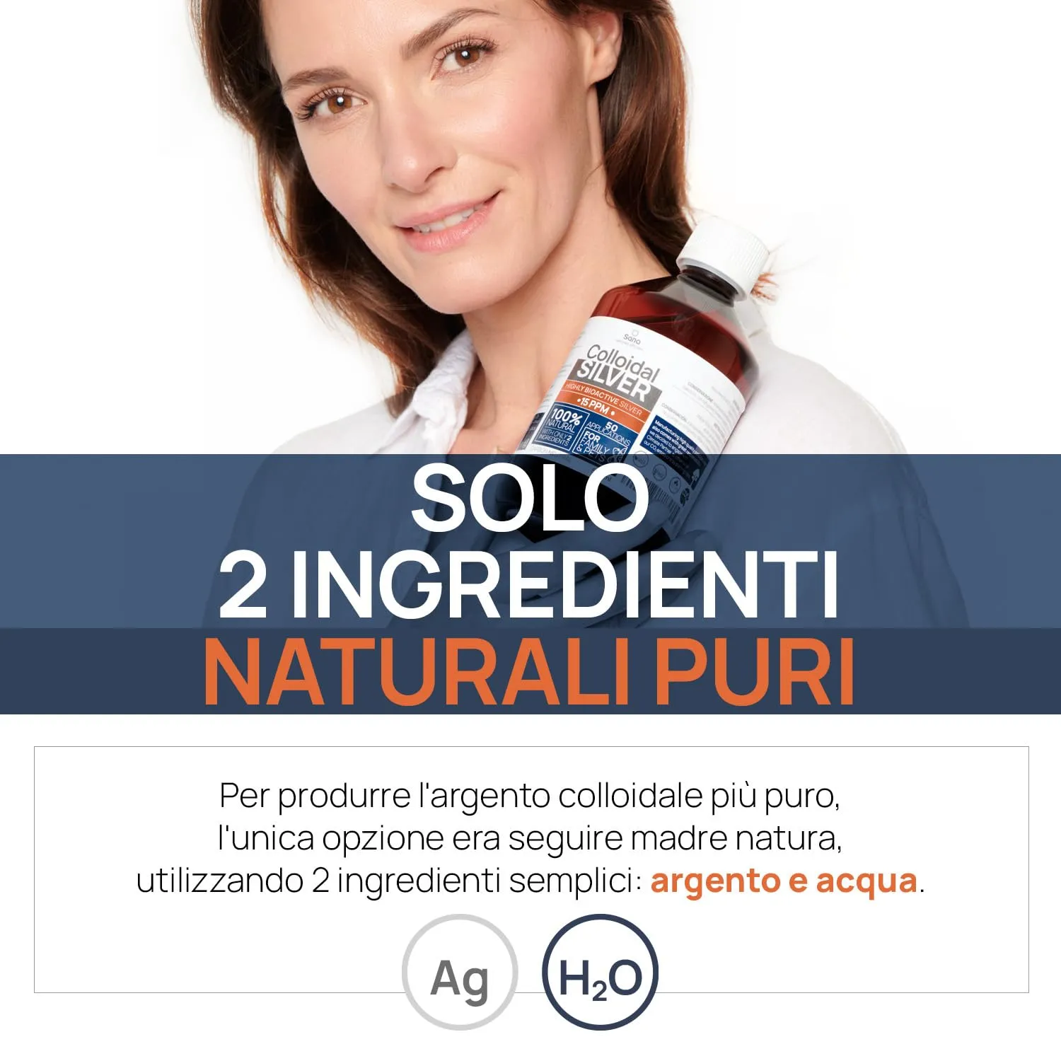 Argento colloidale, 40 PPM, 1 litro, acqua d'argento di alta qualità, più forte di 25 ppm, per uomo, cane e gatto, carbonio neutro, 100% naturale con 2 ingredienti - immagine 4