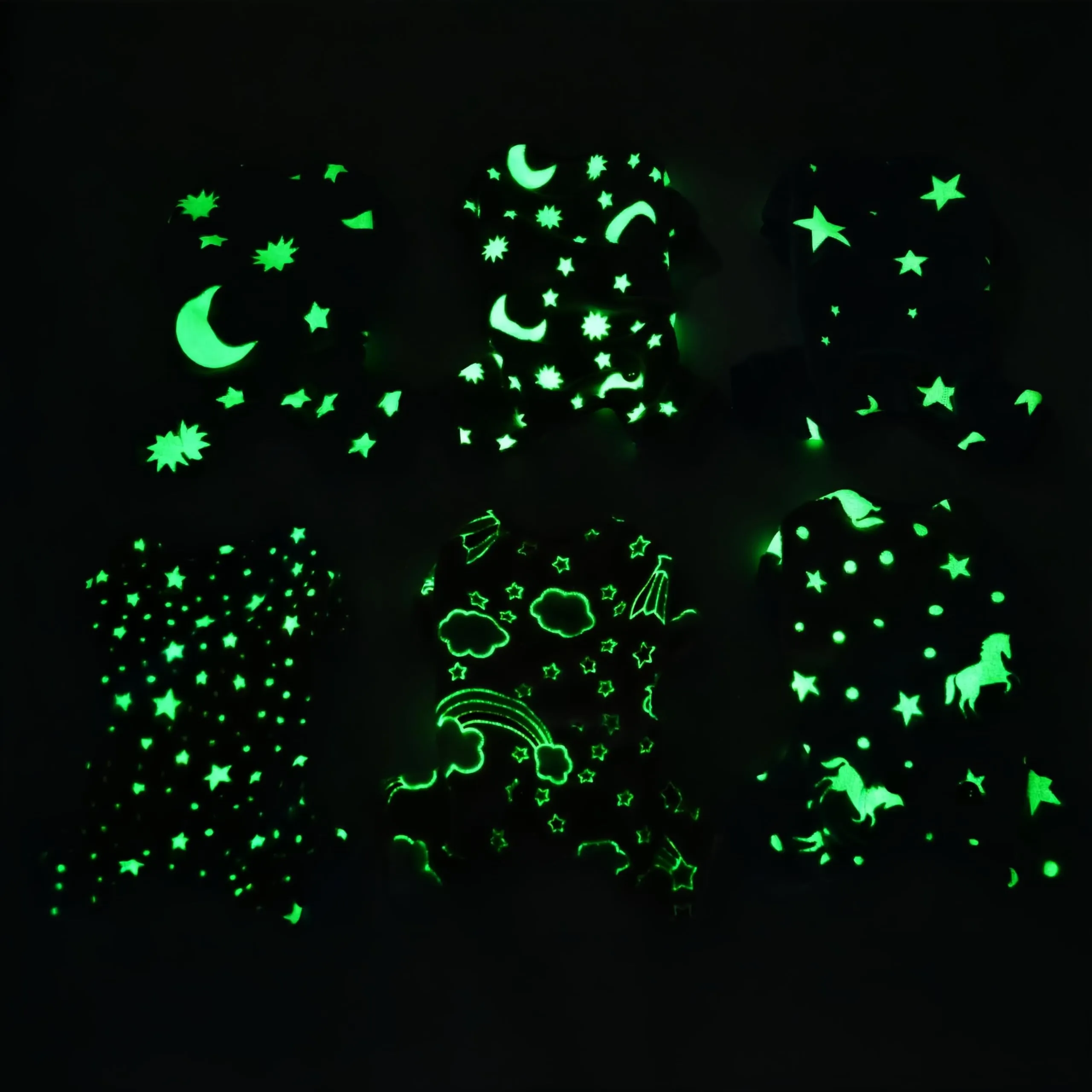 Maigllra Pigiama per cani in peluche che si illumina al buio, tuta a 4 zampe, per cani di taglia piccola, media e grande, grigio luna, M - immagine 7
