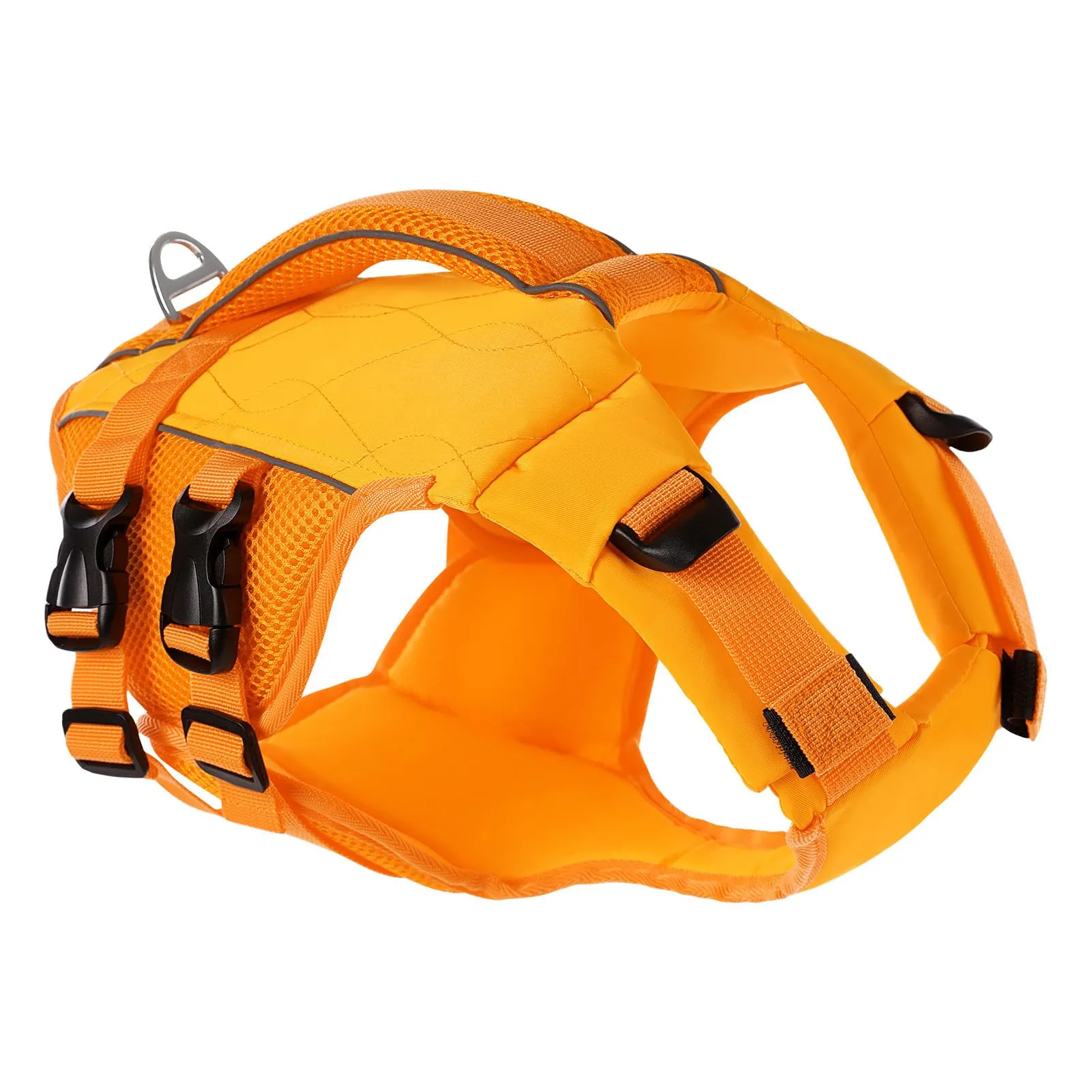 KONVINIT Giubbotto di Salvataggio per Cani, Giubbotto Salvagente Cane Taglia Regolabile, Orange, Tessuto, Nylon, Tinta Unita, Collo a U, Medium, 10 kg, Outdoor, Sport, Riflettente, Waterproof, 1 Unità - immagine 1