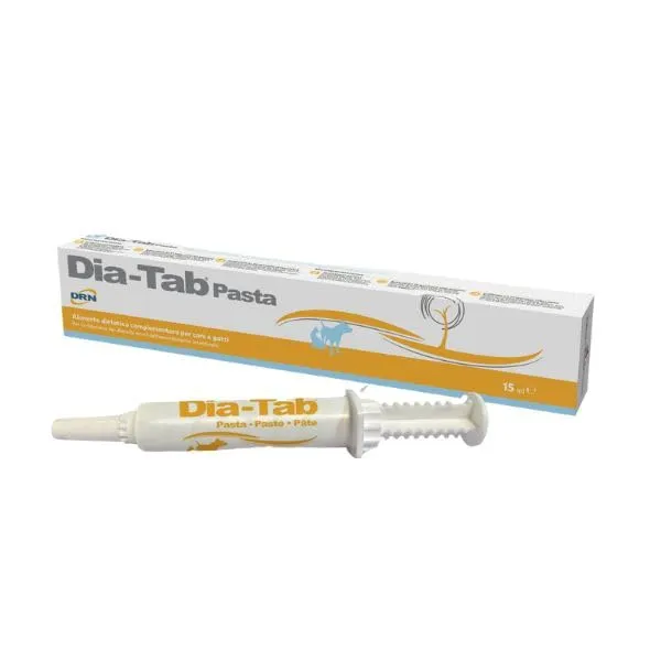 Generico Dia-Tab Pasta 15 ml, alimento complementare per Cani e Gatti per la riduzione dei disturbi acuti dell'assorbimento intestinale - immagine 1