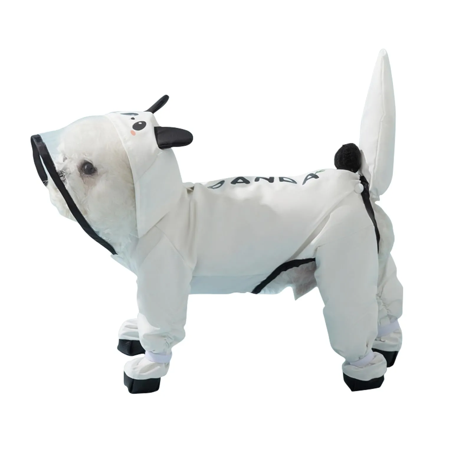PETCUTE Impermeabile per Cani con Cappuccio, Cappotto Impermeabile per Cani con Strisce Riflettenti, Bottone a Pressione,Leggera Cappotto Cane Antipioggia per Cani di Piccola e Media Taglia - immagine 1