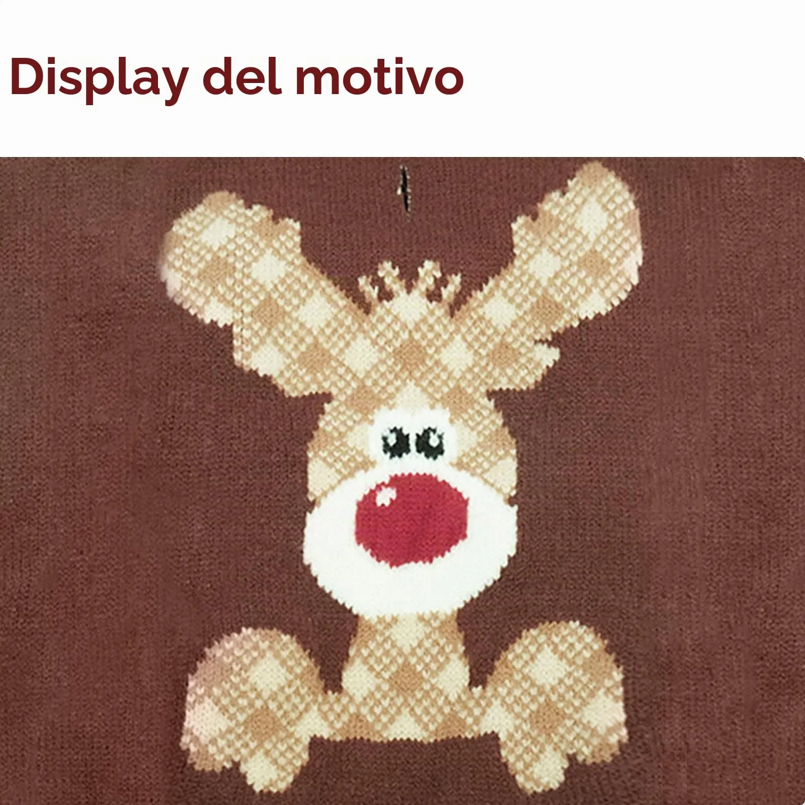 Hjumarayan Maglione Cane Natalizio - Caldo Maglioncino con Renna, foro per guinzaglio, maglioncini per Maltese, Bichon Frisé, Bassotto Nano, Marrone M - immagine 2