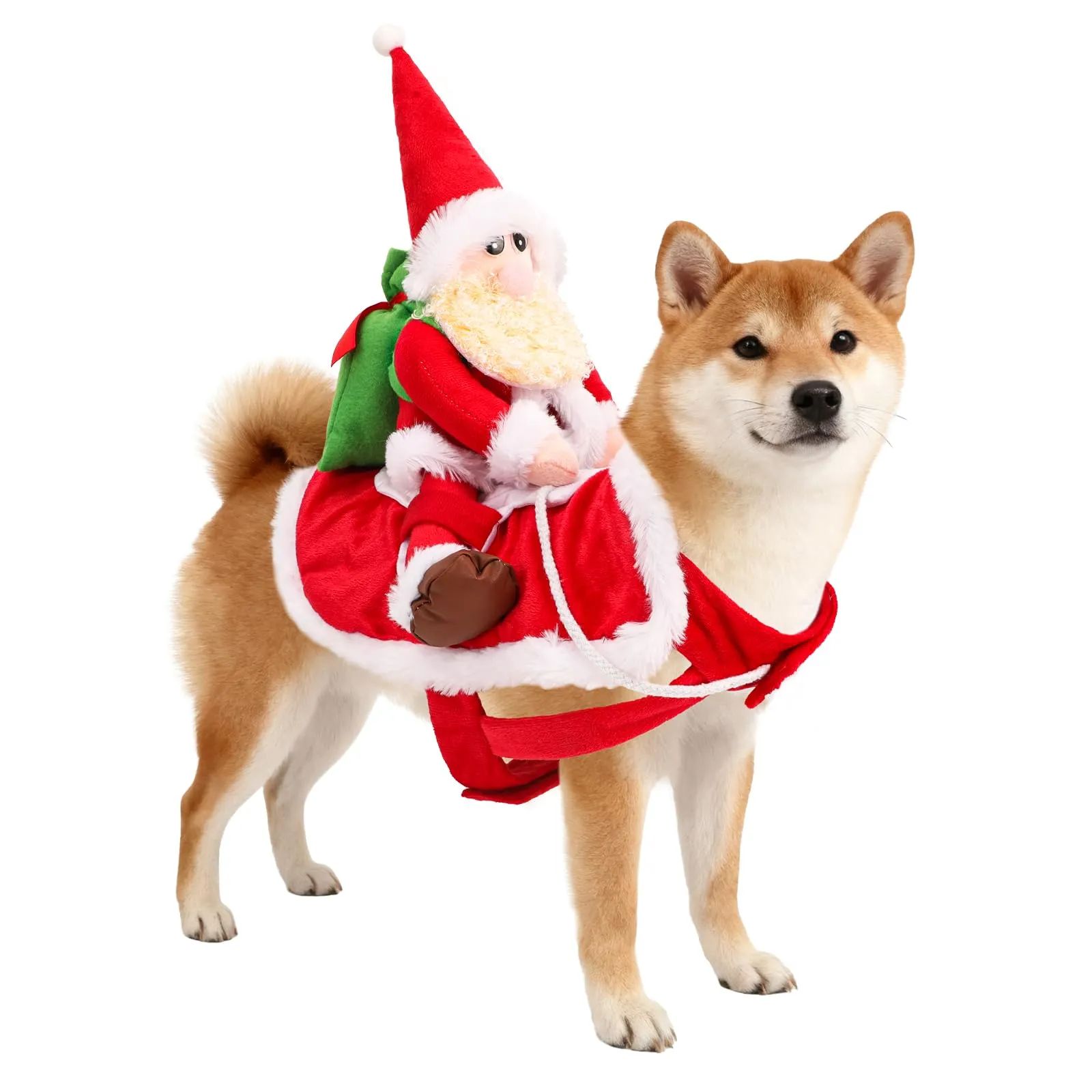 QKURT Abito Natalizio per Cani, Costumi Di Natale Per Cani - immagine 1