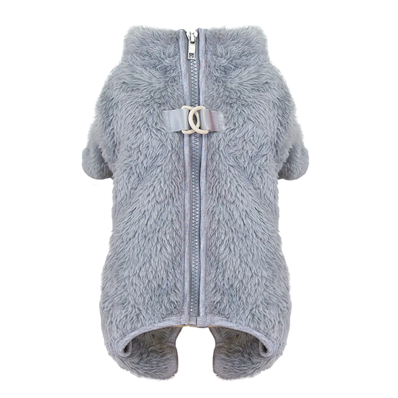 Izefia Cane Maglione Vestiti Abbigliamento Pile Maglioni di Lana Tutina Inverno Caldo Felpa Camicia 4 Gambe Tuta Pigiama Alla Moda Pet Face Modello Maglione per Cani di Piccola Taglia Gatto Medio - immagine 1