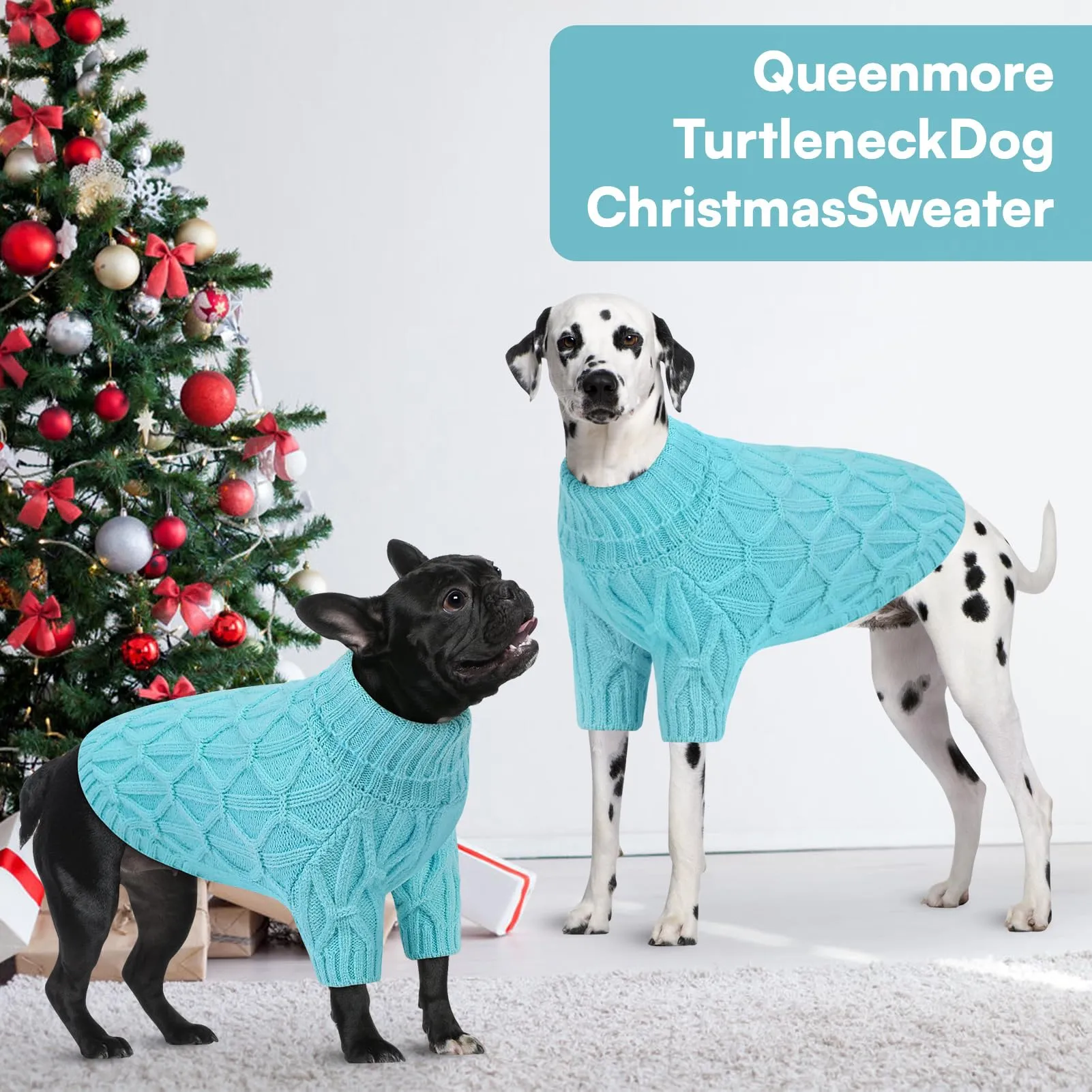 Queenmore Maglione per Whippet, Maglioncino Cane Morbida e Calda, Felpa Cane Grande per Labrador, Golden Retriever e Border Collie, Lago blu, 2XL - immagine 5