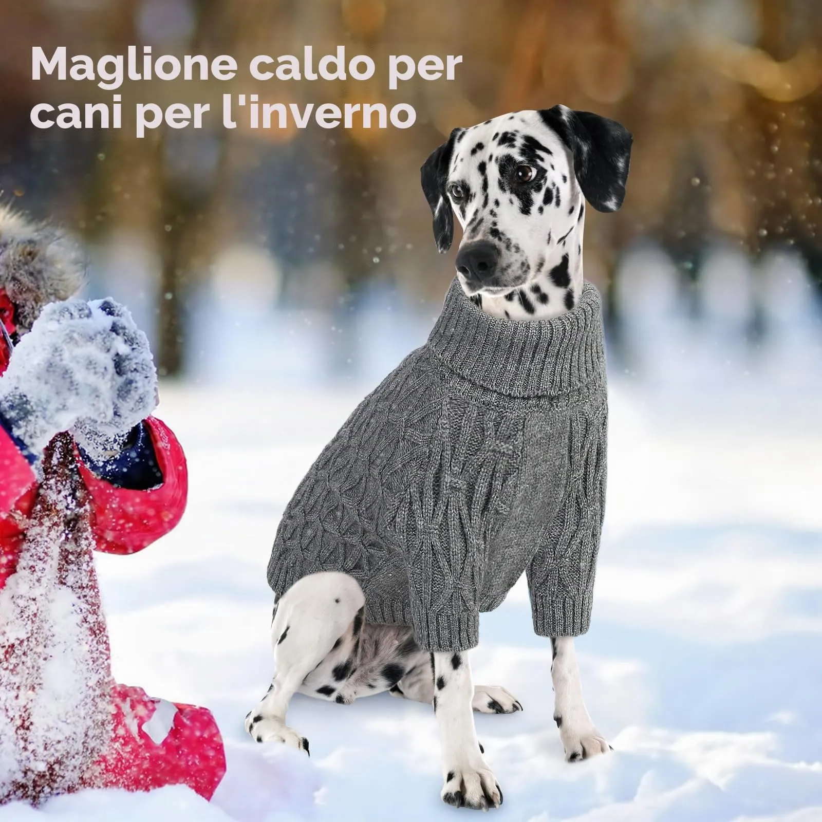 Queenmore Maglioncino Cane Taglia Piccola, Morbida e Elasticizzata, per Gattini e Cani di Taglia Mini (Maltese,Yorkshire Terrier, Barboncino Toy), Grigio, XS - immagine 8