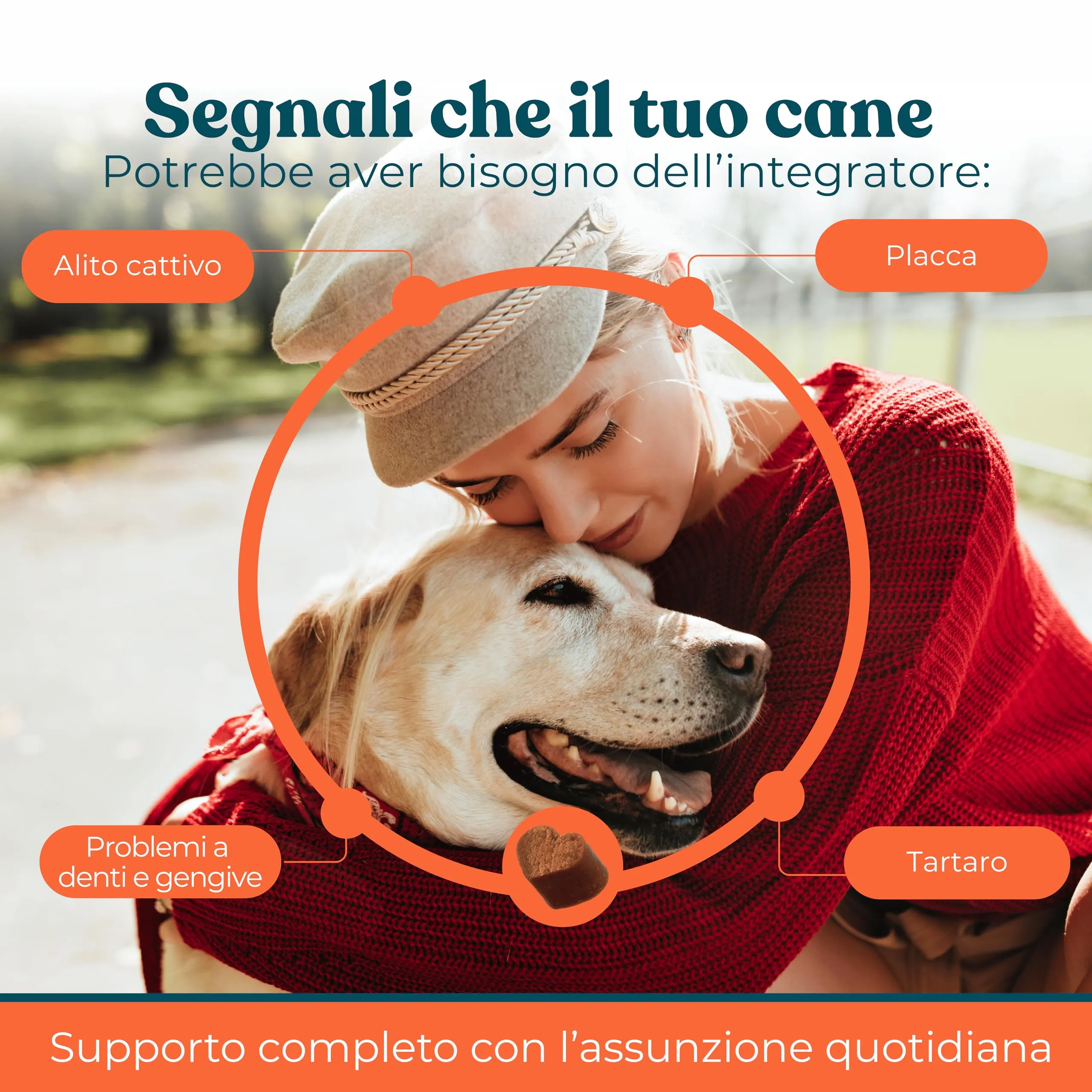 INTEGROPET - Integratore per Pulizia Denti e Gengive Cani Gusto Manzo - Igiene Orale Cane contro Placca, Tartaro e Alito Cattivo - immagine 3