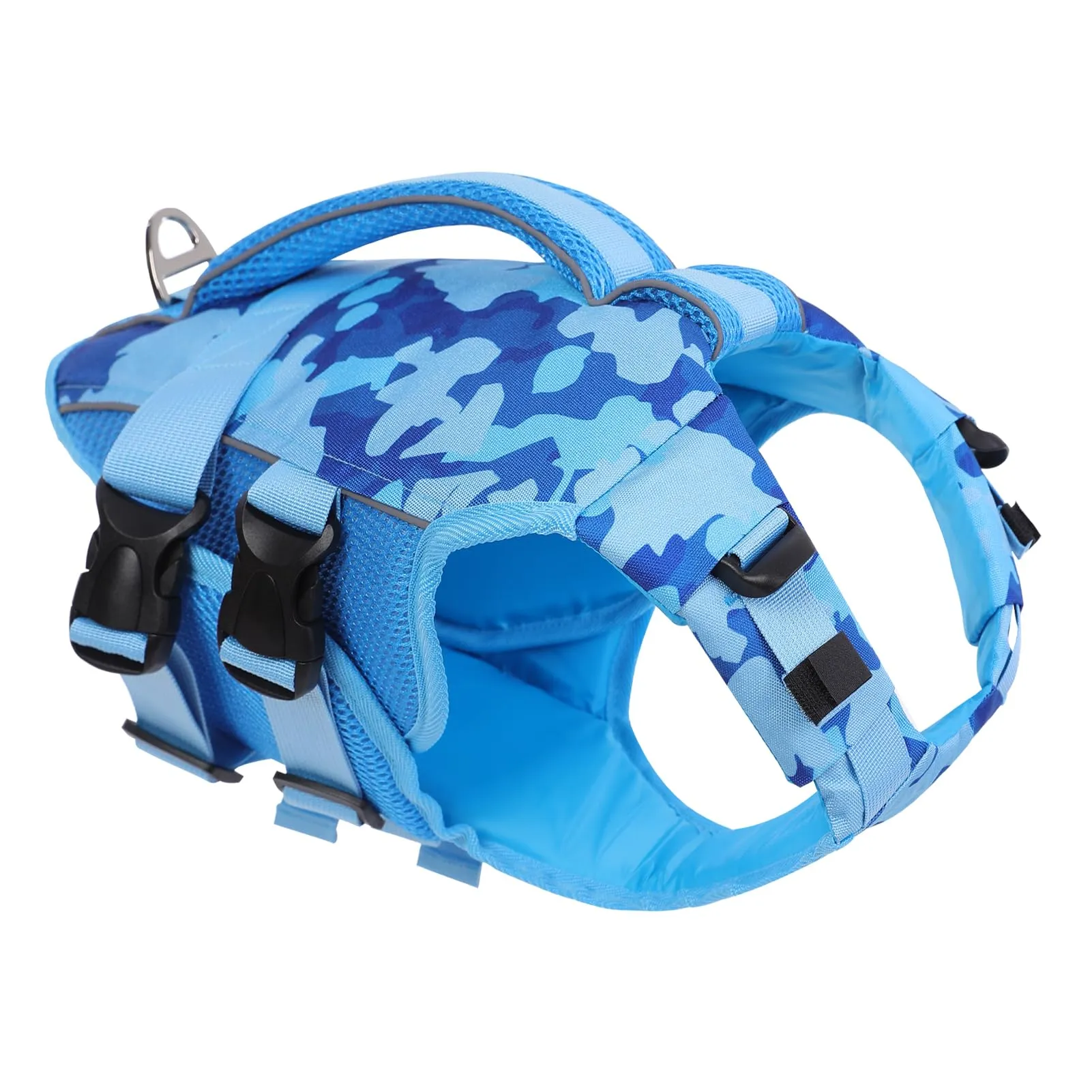 KONVINIT Giubbotto di Salvataggio per Cani con Maniglia - Alta Visibilità con Bande Riflettenti, Galleggiabilità Ottimale, Struttura Resistente, per Sicurezza in Mare, Lago o Piscina - immagine 1