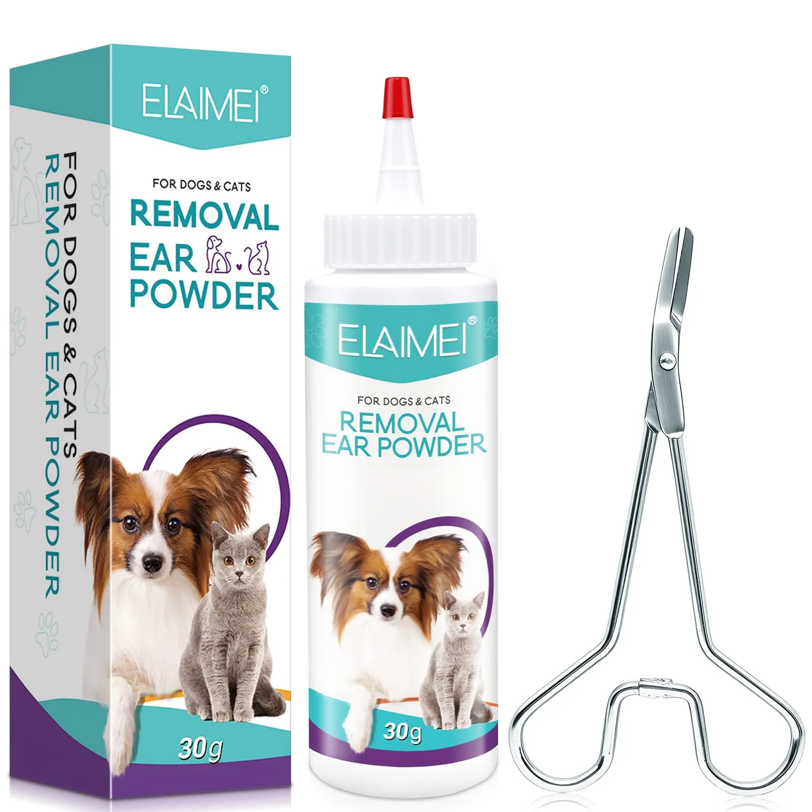 exatta Pulizia Orecchie Cane,Polvere per Pulizia Orecchie Cani - immagine 1