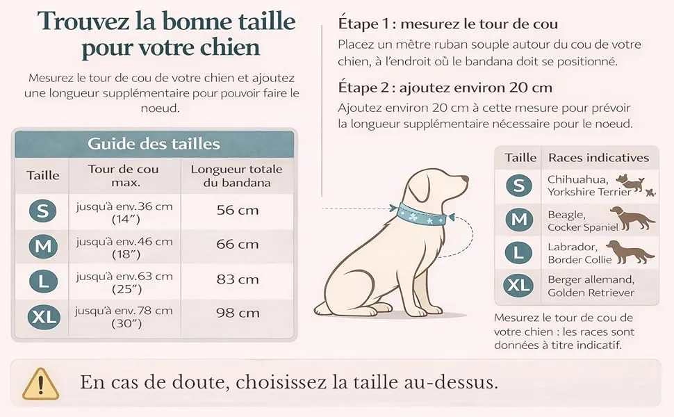 Bandana Personalizzata per Cane con Nome – Foulard per Cani Personalizzabile con Testo e Simbolo – Lavabile – Prodotto e Personalizzato in Europa (Bandiera francese, L) - immagine 3