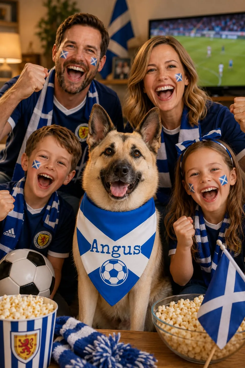 Bandana Personalizzata per Cane con Nome – Foulard per Cani Personalizzabile con Testo e Simbolo – Lavabile – Prodotto e Personalizzato in Europa (Scozia, M) - immagine 4