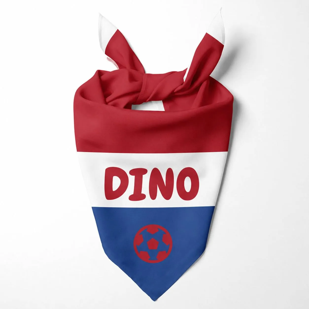Bandana Personalizzata per Cane con Nome – Foulard per Cani Personalizzabile con Testo e Simbolo – Lavabile – Prodotto e Personalizzato in Europa (Paesi Bassi, S) - immagine 2