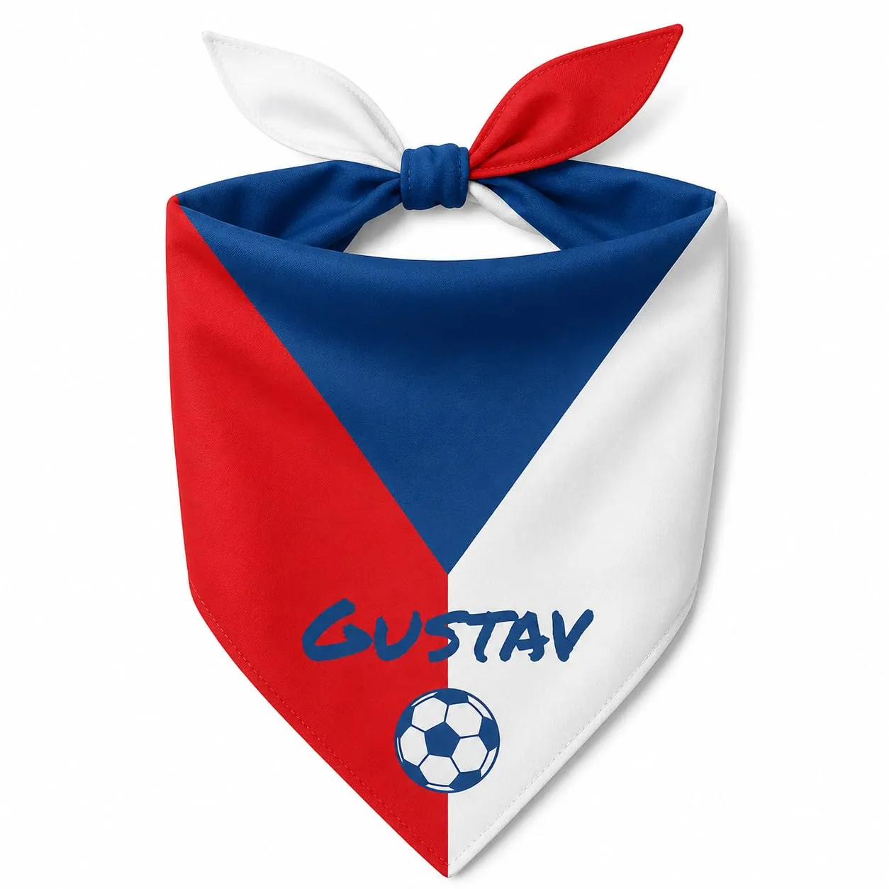 Bandana Personalizzata per Cane con Nome – Foulard per Cani Personalizzabile con Testo e Simbolo – Lavabile – Prodotto e Personalizzato in Europa (Repubblica Ceca, XL) - immagine 1