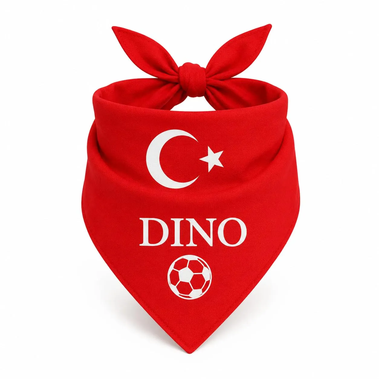 Bandana Personalizzata per Cane con Nome – Foulard per Cani Personalizzabile con Testo e Simbolo – Lavabile – Prodotto e Personalizzato in Europa (Turchia, S) - immagine 1