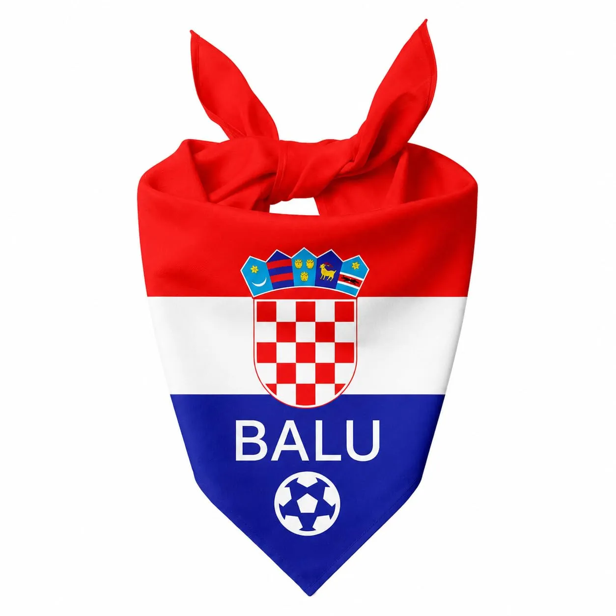 Bandana Personalizzata per Cane con Nome – Foulard per Cani Personalizzabile con Testo e Simbolo – Lavabile – Prodotto e Personalizzato in Europa (Croazia, L) - immagine 1