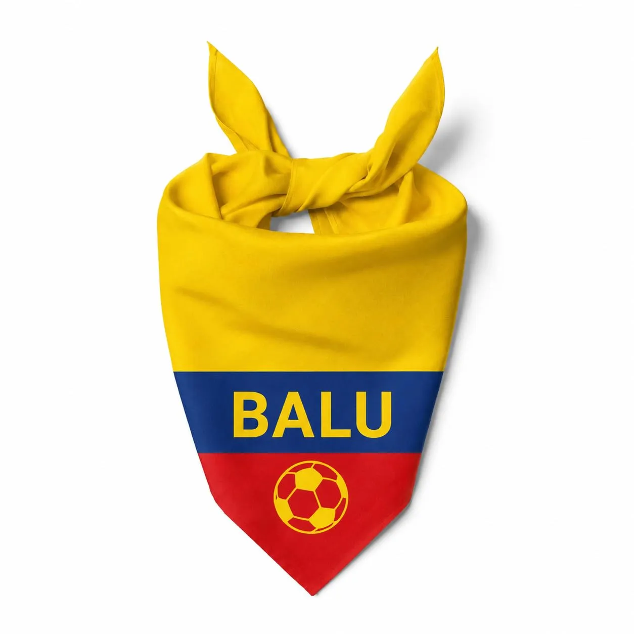 Bandana Personalizzata per Cane con Nome – Foulard per Cani Personalizzabile con Testo e Simbolo – Lavabile – Prodotto e Personalizzato in Europa (Colombia, S) - immagine 1