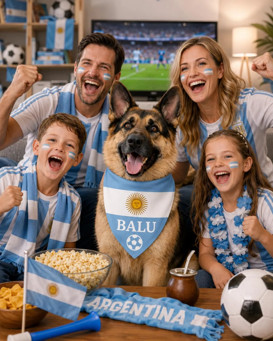 Bandana Personalizzata per Cane con Nome – Foulard per Cani Personalizzabile con Testo e Simbolo – Lavabile – Prodotto e Personalizzato in Europa (Argentina, S) - immagine 4