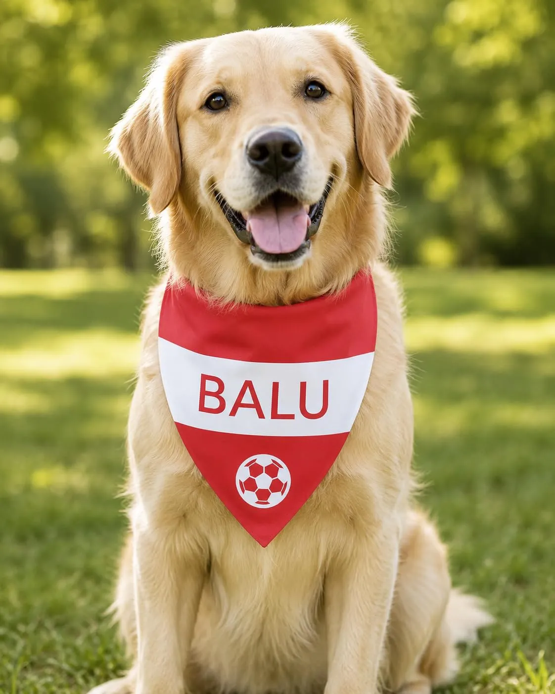 Bandana Personalizzata per Cane con Nome – Foulard per Cani Personalizzabile con Testo e Simbolo – Lavabile – Prodotto e Personalizzato in Europa (Austria, L) - immagine 2
