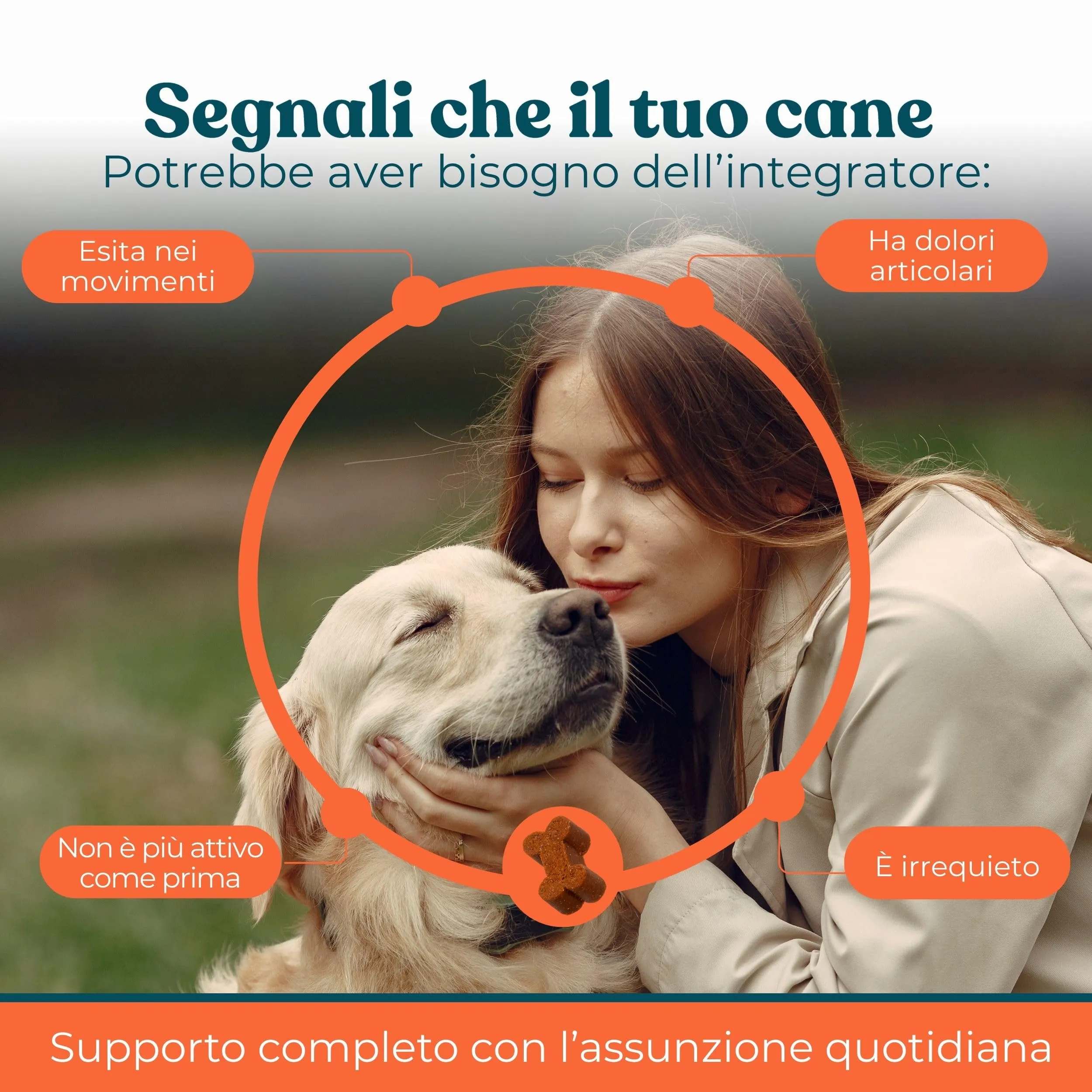 IntegroPet Ossa e Articolazioni per Cani, Integratore con Glucosamina, MSM, Collagene e Curcuma - 40 Bocconcini - immagine 3